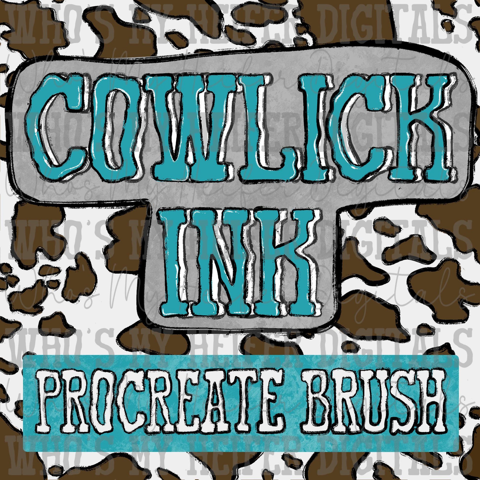 Cowlick Ink Procreate Brush Instant download Doodle and Outlining Brush for Procreate