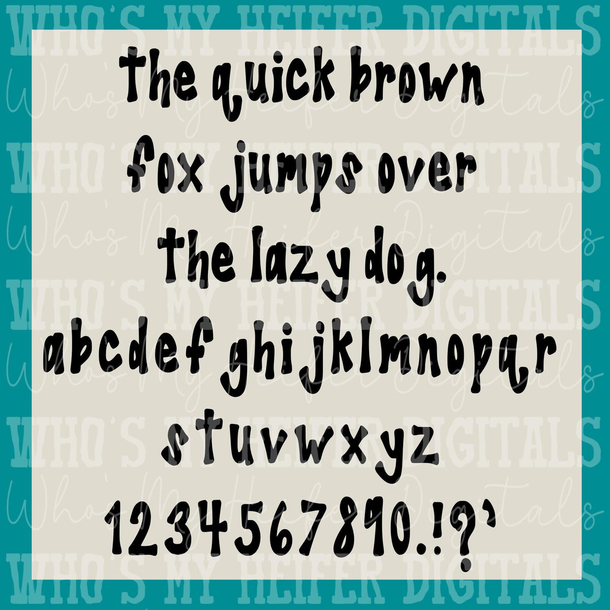 Moo Pie Handwritten Font Computer Typing Font for Procreate Font Cute Hand Lettering Font for Cricut and Silhouette