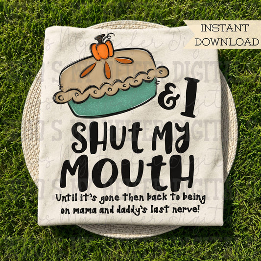 Funny Thanksgiving PNG Hand Drawn Pumpkin Pie Digital Download Popular Song Saying Digital Art Kid Shirt Design Thanksgiving Sublimation DTF