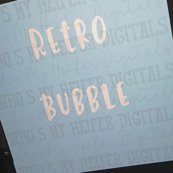Retro Bubble Procreate Brush Instant download Doodle Brush for Procreate