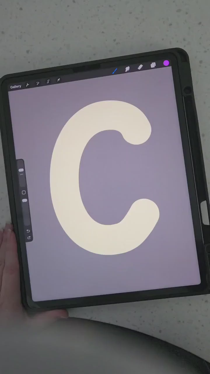 Cubbie Scallop Procreate Brush Instant download Outlining Brush for Procreate